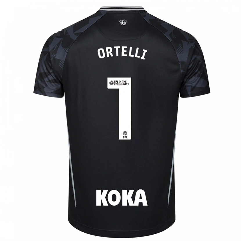 Danxen Damen Gabriel Ortelli #1 Trikot Schwarz Blau Torwarttrikot 2025/26 Schweiz