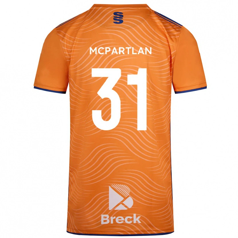 Danxen Damen Cian McPartlan #31 Trikot Orange Schwarz Torwarttrikot 2025/26 Schweiz