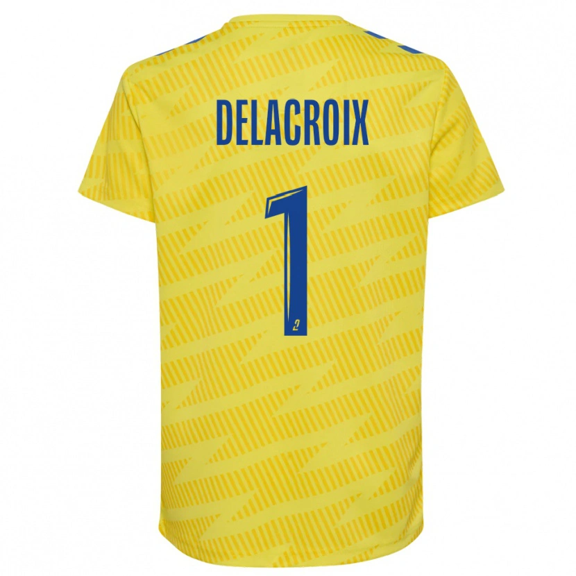 Danxen Damen Noa Delacroix #1 Trikot Gelb Blau Torwarttrikot 2025/26 Schweiz