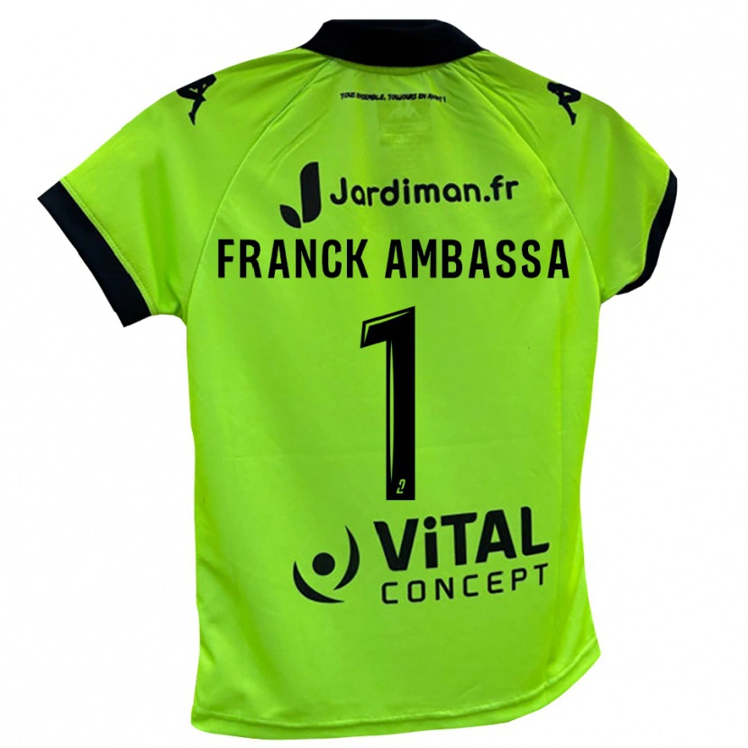 Danxen Damen Gaspard Franck Ambassa #1 Trikot Neon Grün Torwarttrikot 2025/26 Schweiz