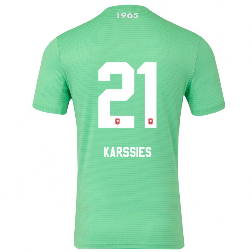 Danxen Damen Sam Karssies #21 Trikot Hellgrün Weiß Torwarttrikot 2025/26 Schweiz