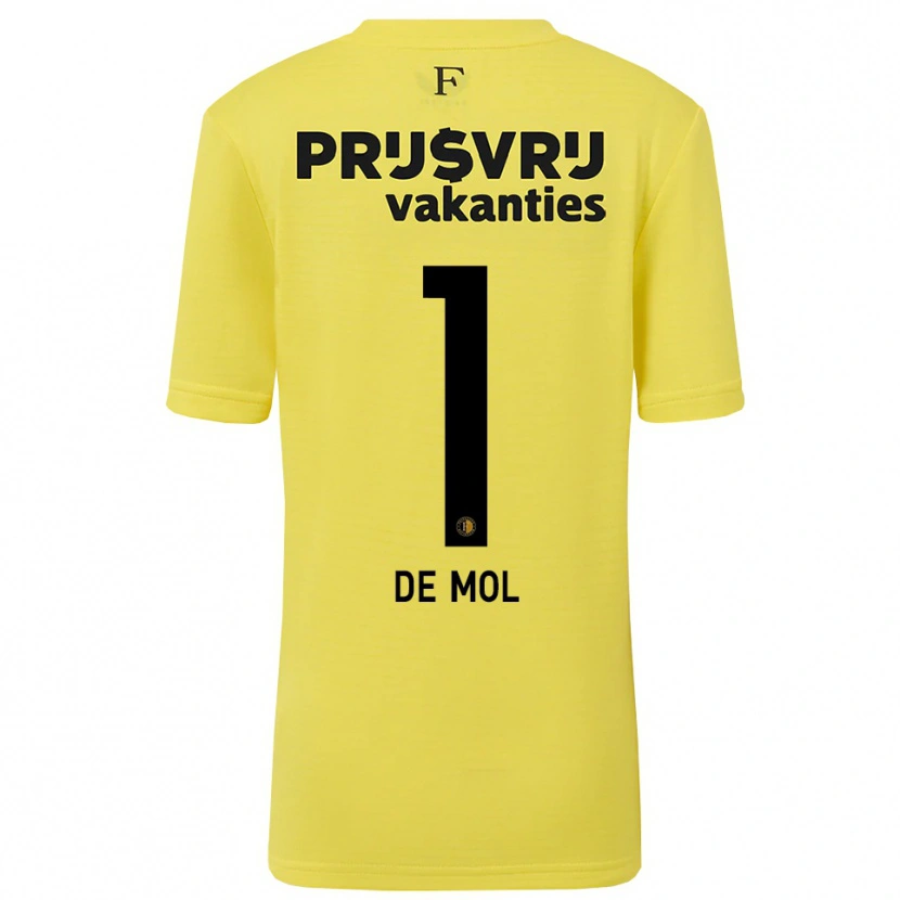 Danxen Damen Stenn de Mol #1 Trikot Gelb Schwarz Torwarttrikot 2025/26 Schweiz