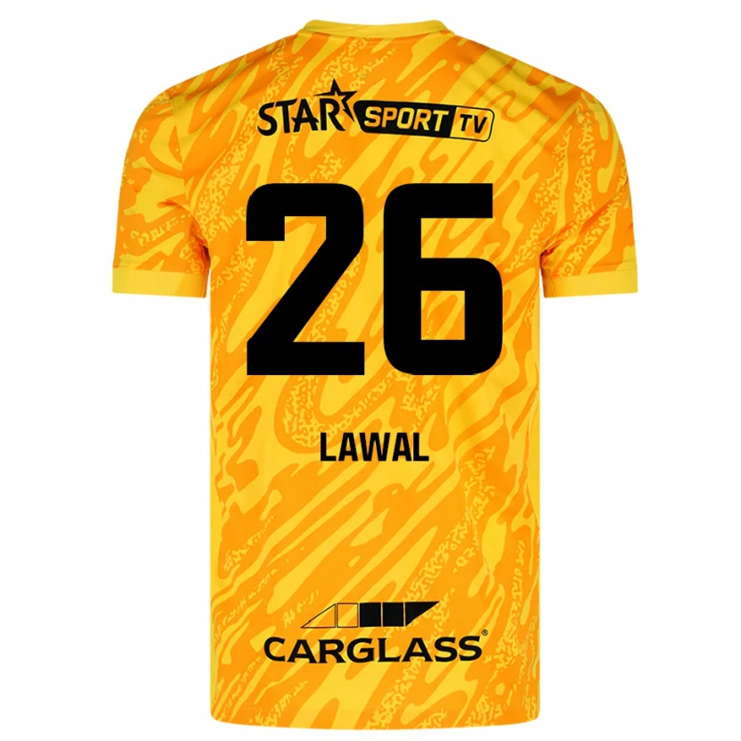 Danxen Damen Tobias Lawal #26 Trikot Orange Gelb Schwarz Torwarttrikot 2025/26 Schweiz