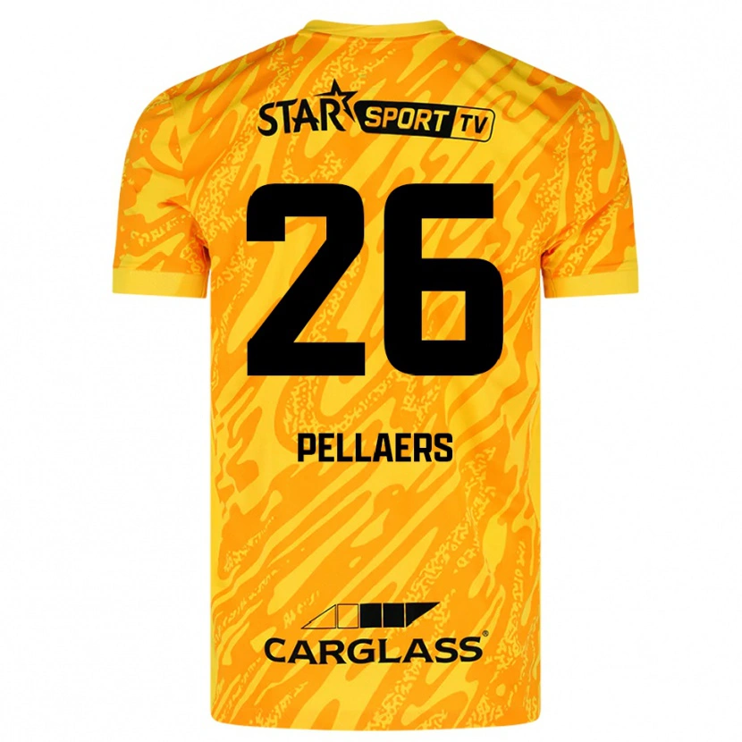 Danxen Damen Amanuel Pellaers #26 Trikot Orange Gelb Schwarz Torwarttrikot 2025/26 Schweiz