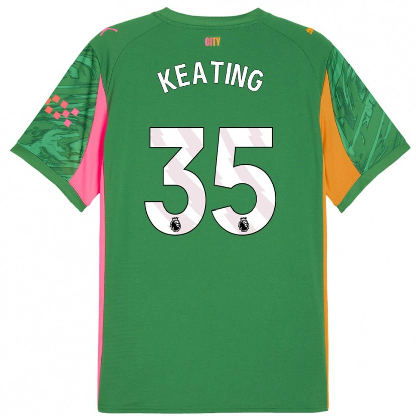 Danxen Damen Khiara Keating #35 Trikot Grün Orange Torwarttrikot 2025/26 Schweiz
