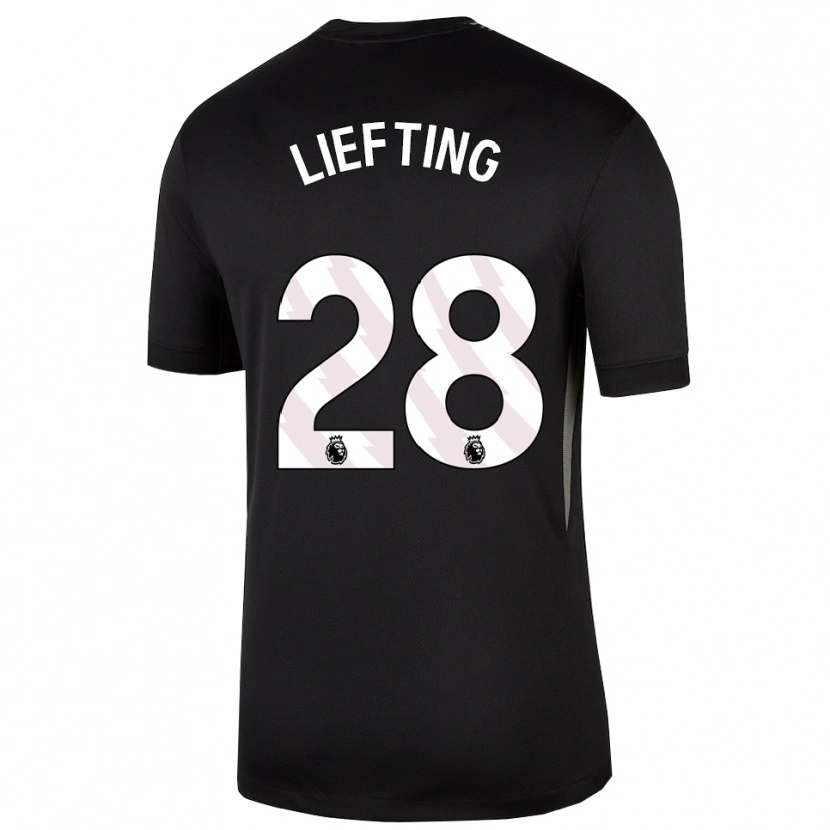 Danxen Damen Femke Liefting #28 Trikot Schwarz Weiß Torwarttrikot 2025/26 Schweiz