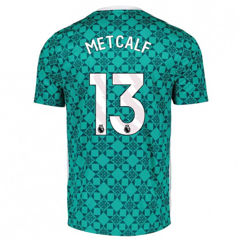 Danxen Damen Ben Metcalf #13 Trikot Grün Weiß Torwarttrikot 2025/26 Schweiz