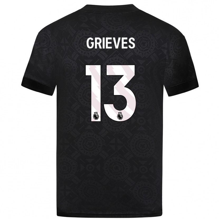 Danxen Damen Xander Grieves #13 Trikot Schwarz Weiß Torwarttrikot 2025/26 Schweiz