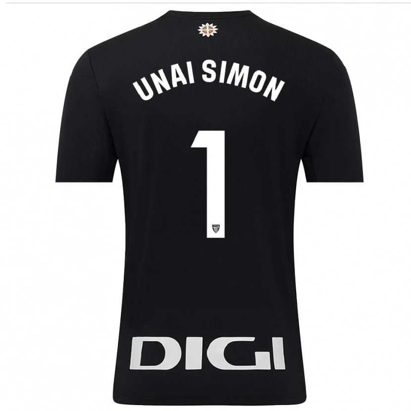 Danxen Damen Unai Simón #1 Trikot Schwarz Weiß Torwarttrikot 2025/26 Schweiz