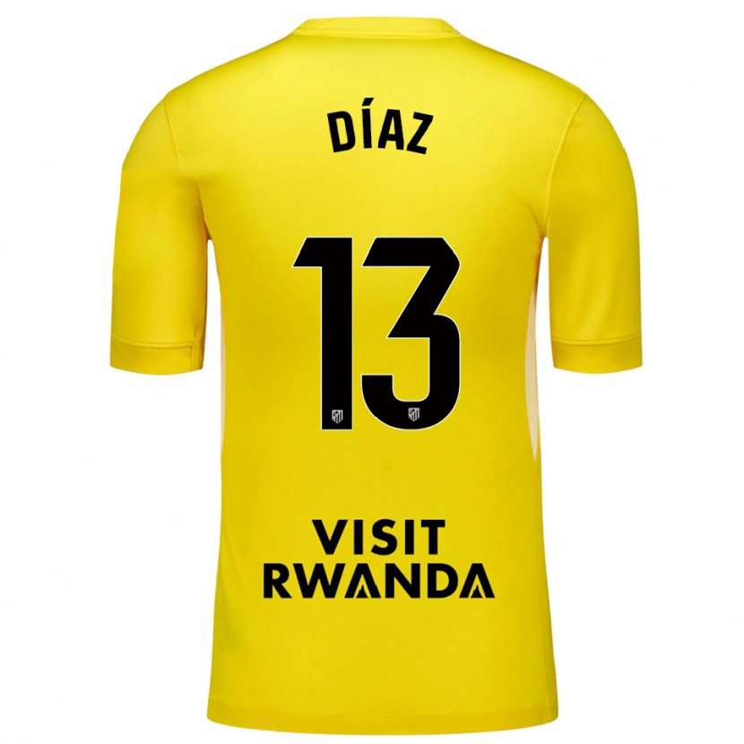 Danxen Damen Diego Díaz #13 Trikot Gelb Schwarz Torwarttrikot 2025/26 Schweiz