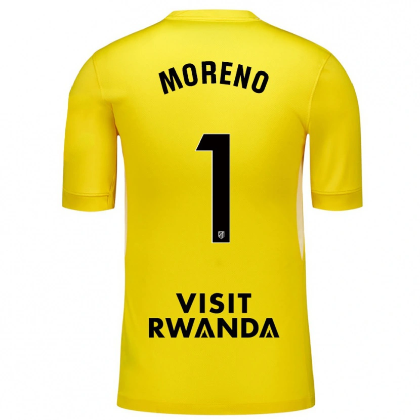 Danxen Damen Álvaro Moreno #1 Trikot Gelb Schwarz Torwarttrikot 2025/26 Schweiz
