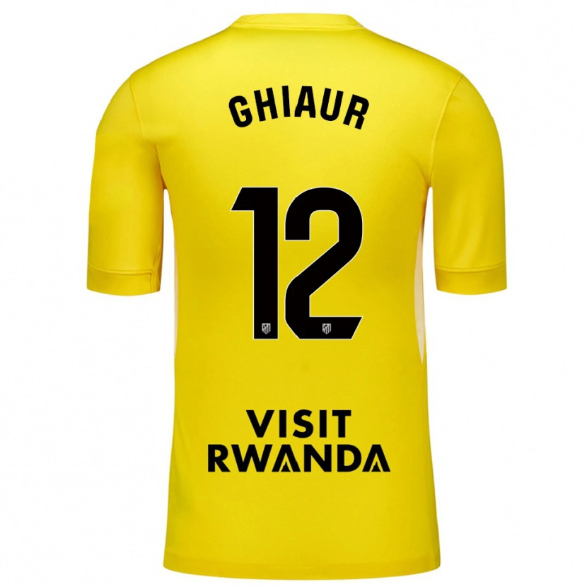 Danxen Damen Octavian Ghiaur #12 Trikot Gelb Schwarz Torwarttrikot 2025/26 Schweiz