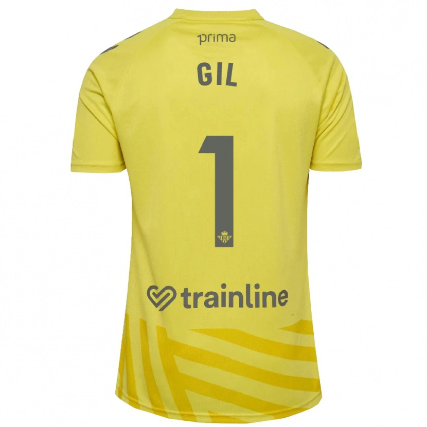 Danxen Damen Noelia Gil #1 Trikot Gelb Grau Torwarttrikot 2025/26 Schweiz