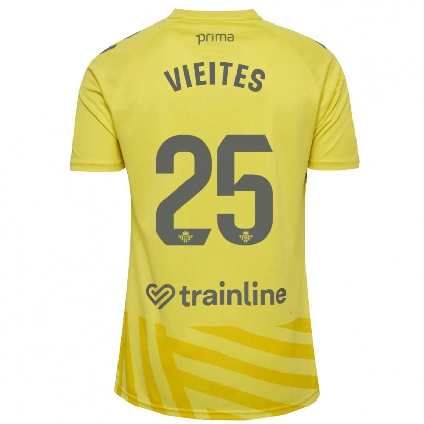 Danxen Damen Fran Vieites #25 Trikot Gelb Grau Torwarttrikot 2025/26 Schweiz