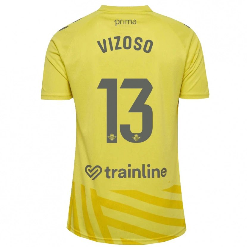 Danxen Damen Paula Vizoso #13 Trikot Gelb Grau Torwarttrikot 2025/26 Schweiz