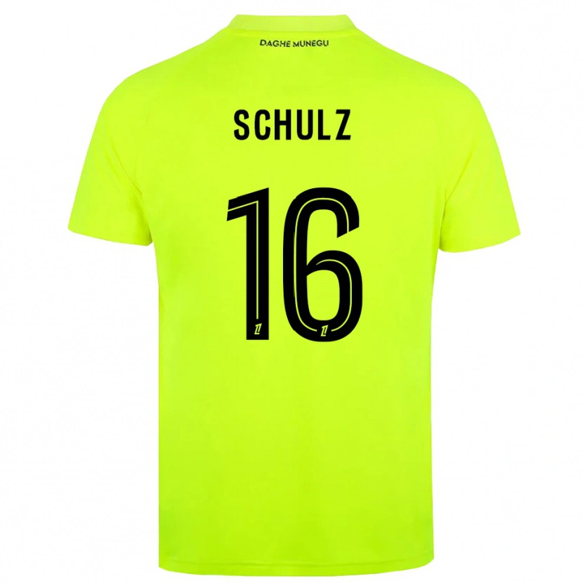 Danxen Damen Ethan Schulz #16 Trikot Leuchtgrün Schwarz Torwarttrikot 2025/26 Schweiz