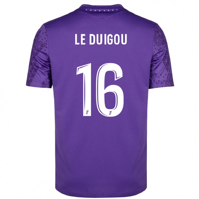 Danxen Damen Daniel Le Duigou #16 Trikot Lila Weiß Torwarttrikot 2025/26 Schweiz