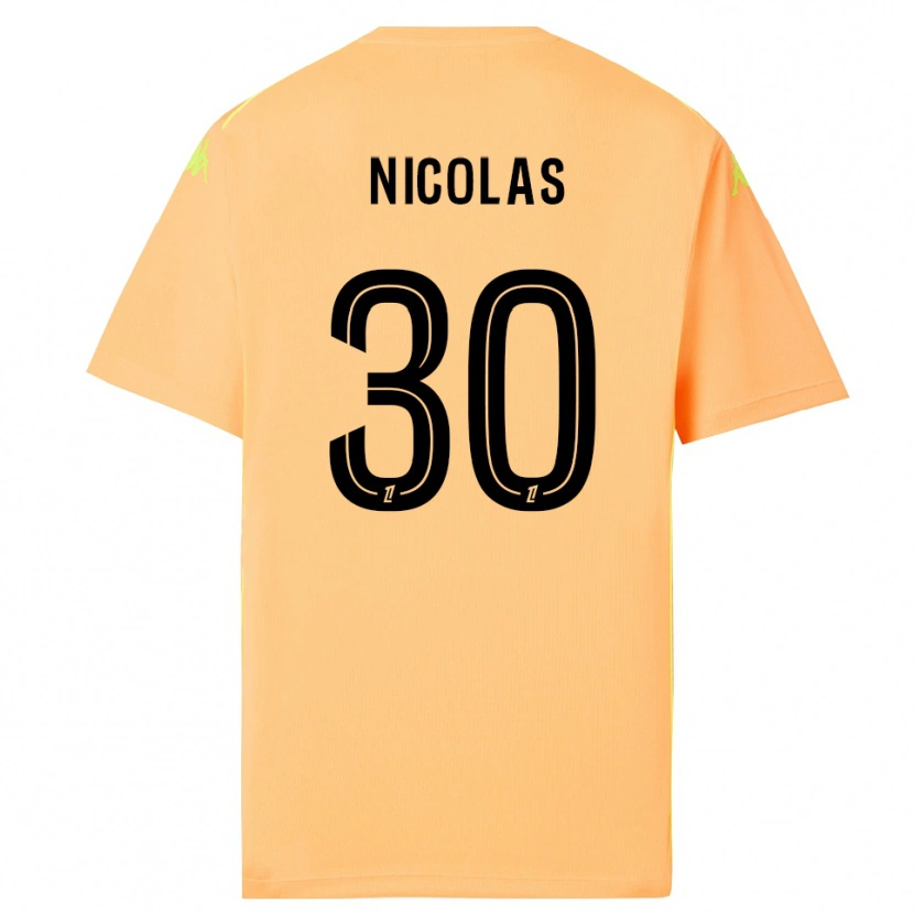 Danxen Damen Lina-Lou Nicolas #30 Trikot Hellorange Schwarz Torwarttrikot 2025/26 Schweiz