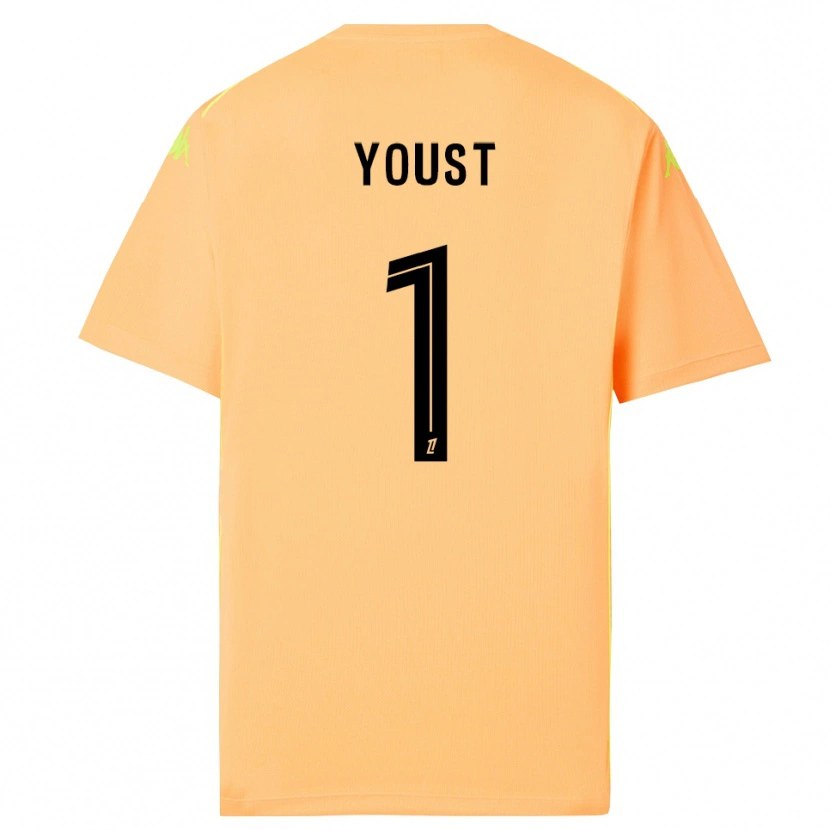 Danxen Damen Matys Youst #1 Trikot Hellorange Schwarz Torwarttrikot 2025/26 Schweiz