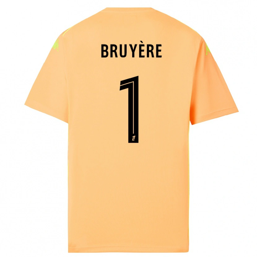 Danxen Damen Théo Bruyère #1 Trikot Hellorange Schwarz Torwarttrikot 2025/26 Schweiz