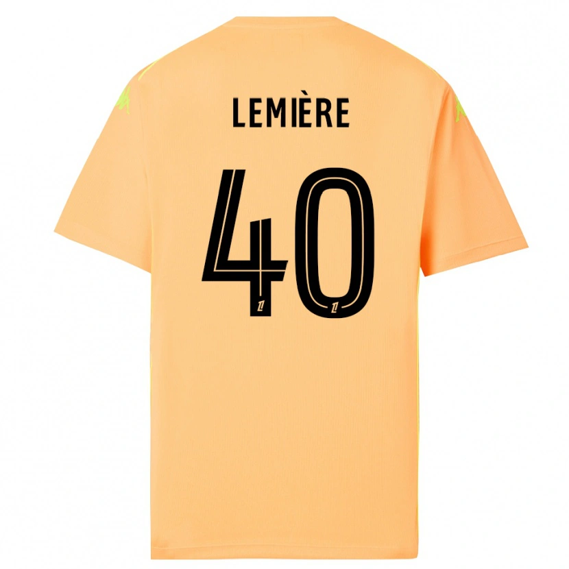 Danxen Damen Pauline Lemière #40 Trikot Hellorange Schwarz Torwarttrikot 2025/26 Schweiz