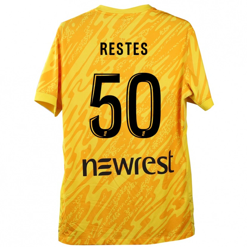 Danxen Damen Guillaume Restes #50 Trikot Gelb Schwarz Torwarttrikot 2025/26 Schweiz