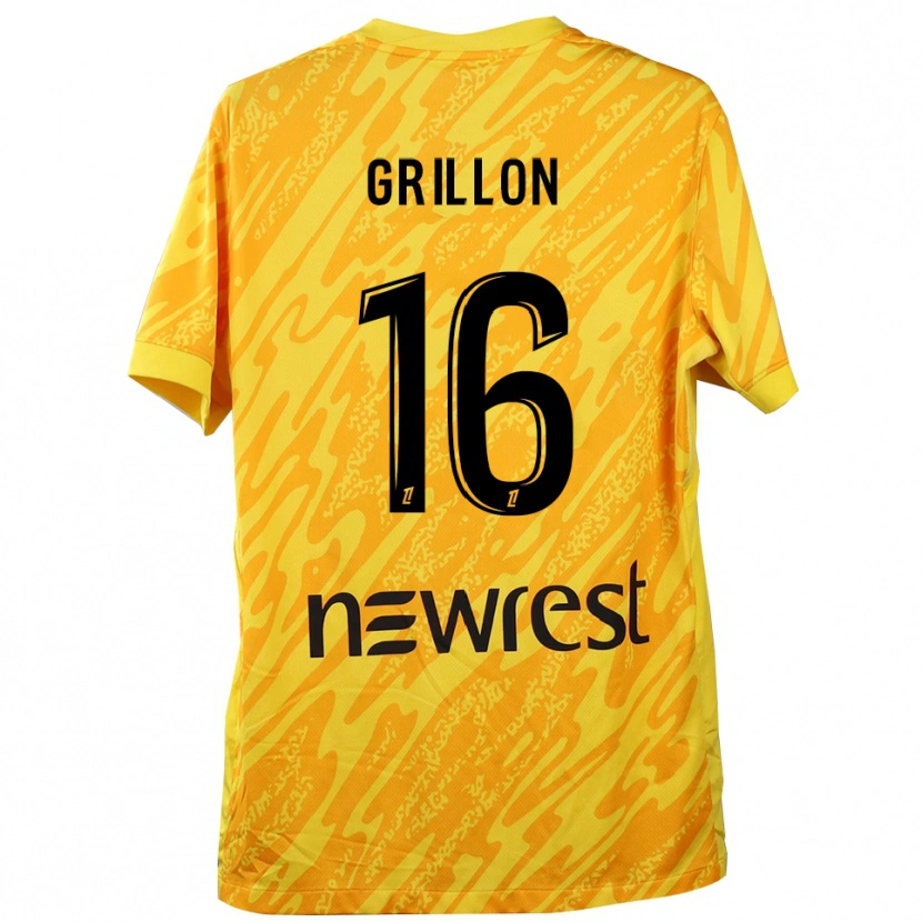 Danxen Damen Gaëlle Grillon #16 Trikot Gelb Schwarz Torwarttrikot 2025/26 Schweiz