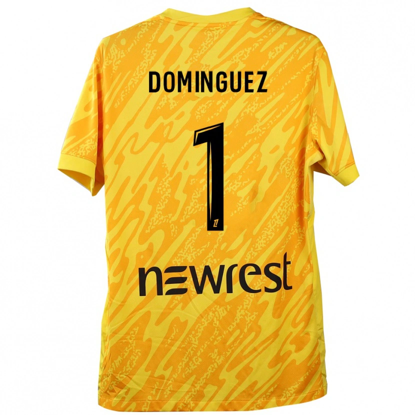 Danxen Damen Álex Domínguez #1 Trikot Gelb Schwarz Torwarttrikot 2025/26 Schweiz