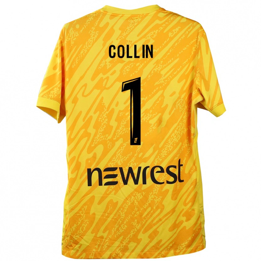 Danxen Damen Théo Collin #1 Trikot Gelb Schwarz Torwarttrikot 2025/26 Schweiz