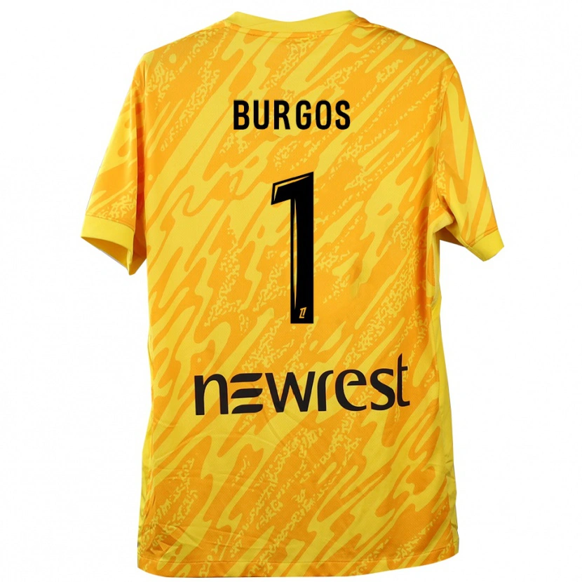 Danxen Damen Diego Burgos #1 Trikot Gelb Schwarz Torwarttrikot 2025/26 Schweiz