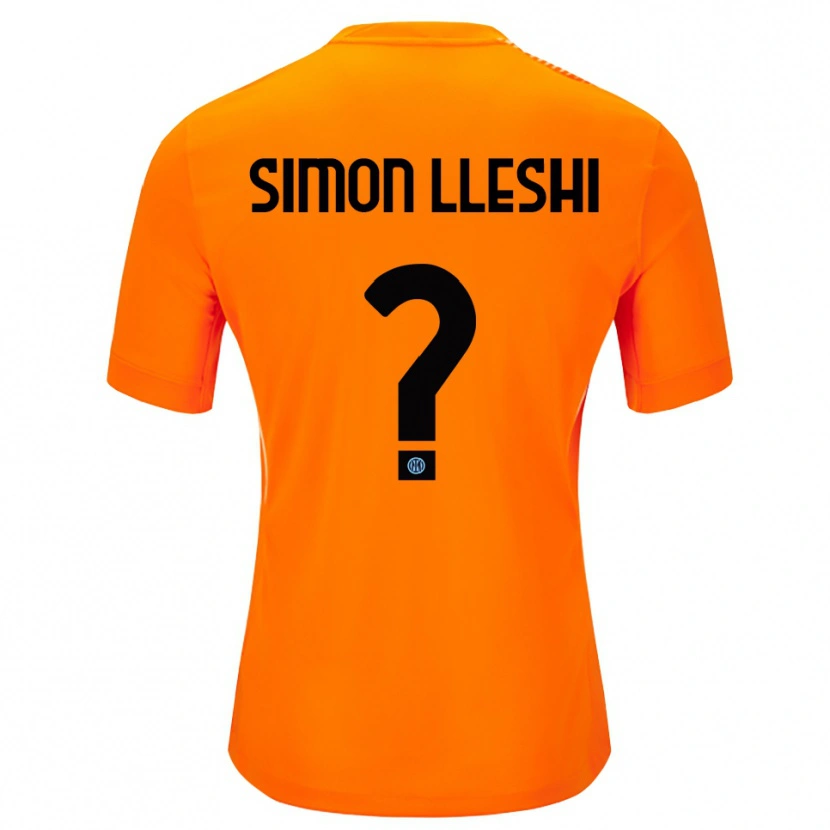 Danxen Damen Simon Lleshi #0 Trikot Hellorange Schwarz Torwarttrikot 2025/26 Schweiz