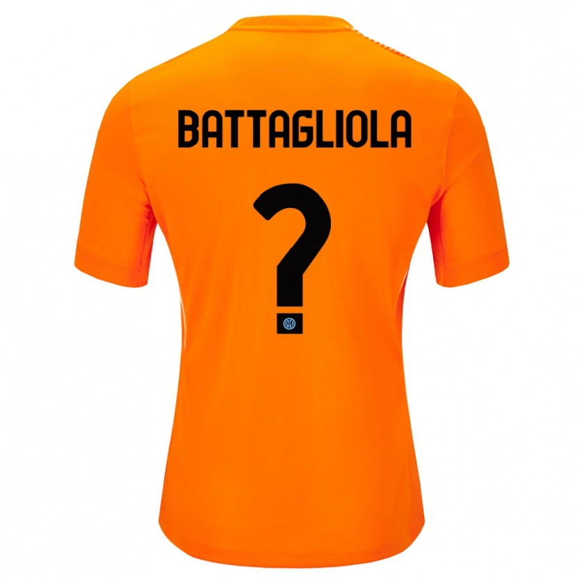 Danxen Damen Lorenzo Battagliola #0 Trikot Hellorange Schwarz Torwarttrikot 2025/26 Schweiz