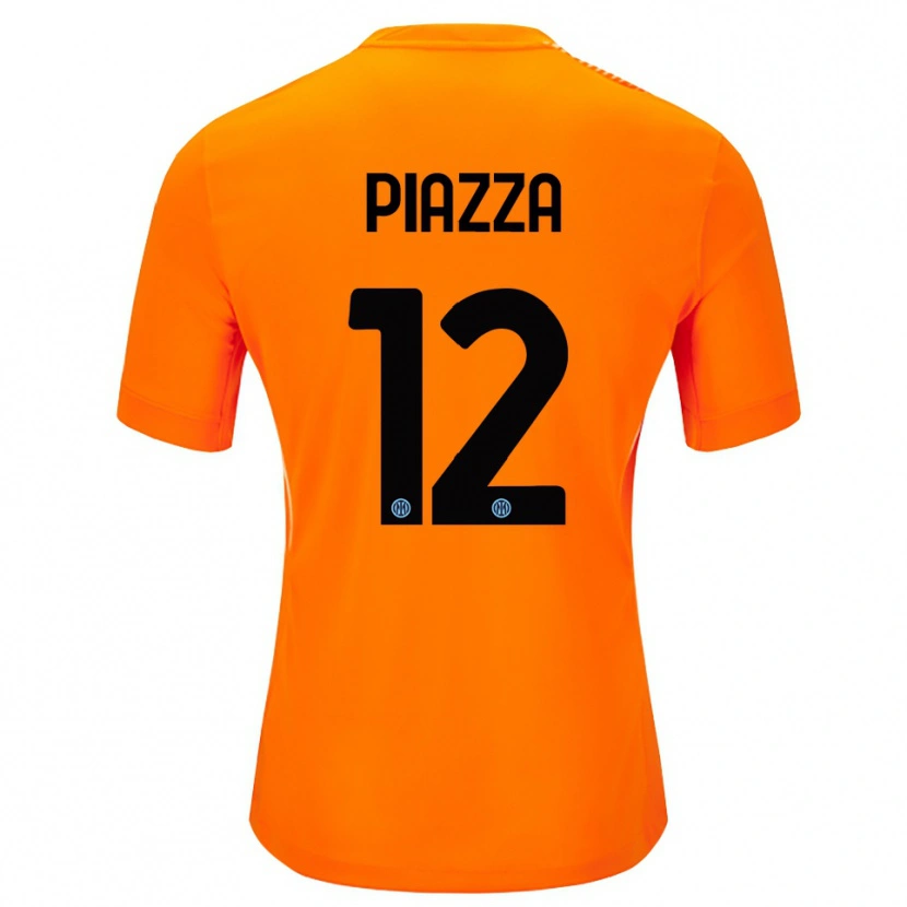 Danxen Damen Alessia Piazza #12 Trikot Hellorange Schwarz Torwarttrikot 2025/26 Schweiz