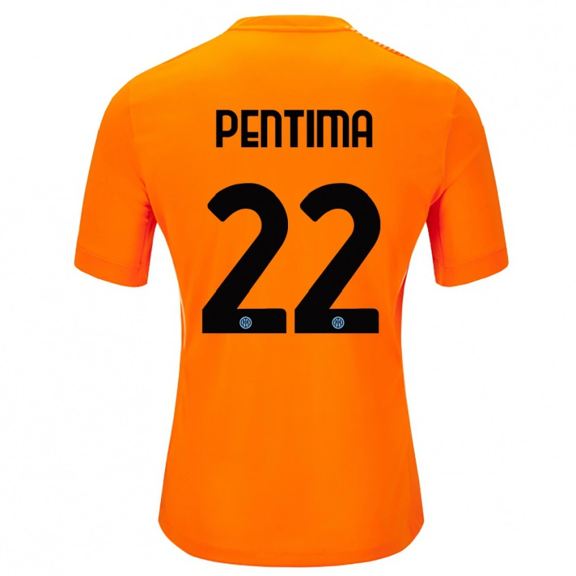 Danxen Damen Alessandro Pentima #22 Trikot Hellorange Schwarz Torwarttrikot 2025/26 Schweiz