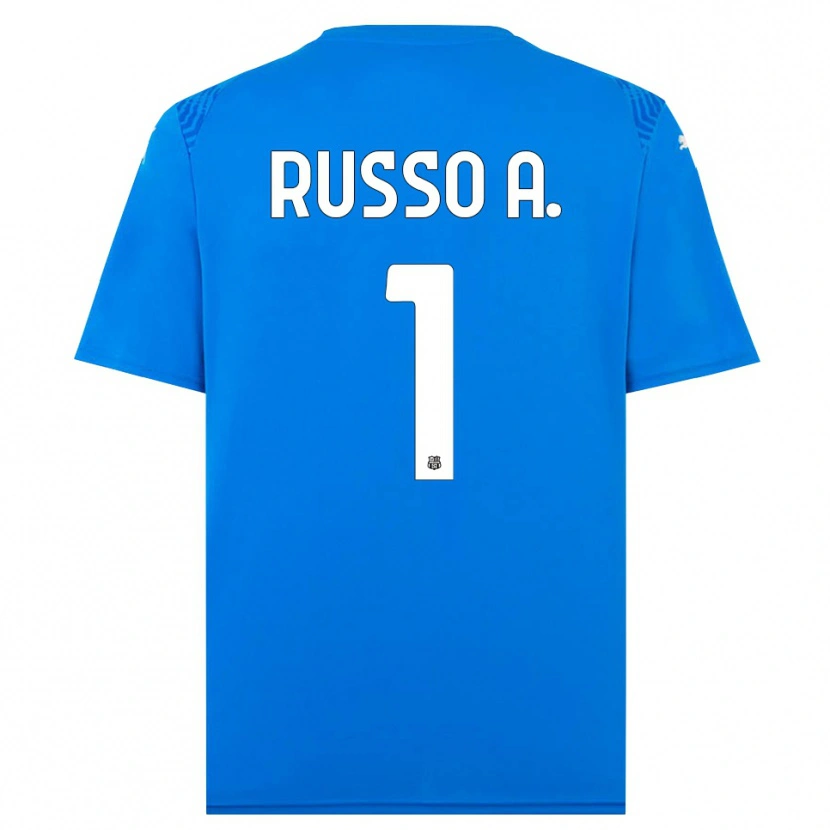 Danxen Damen Alessandro Russo #1 Trikot Blau Weiß Torwarttrikot 2025/26 Schweiz