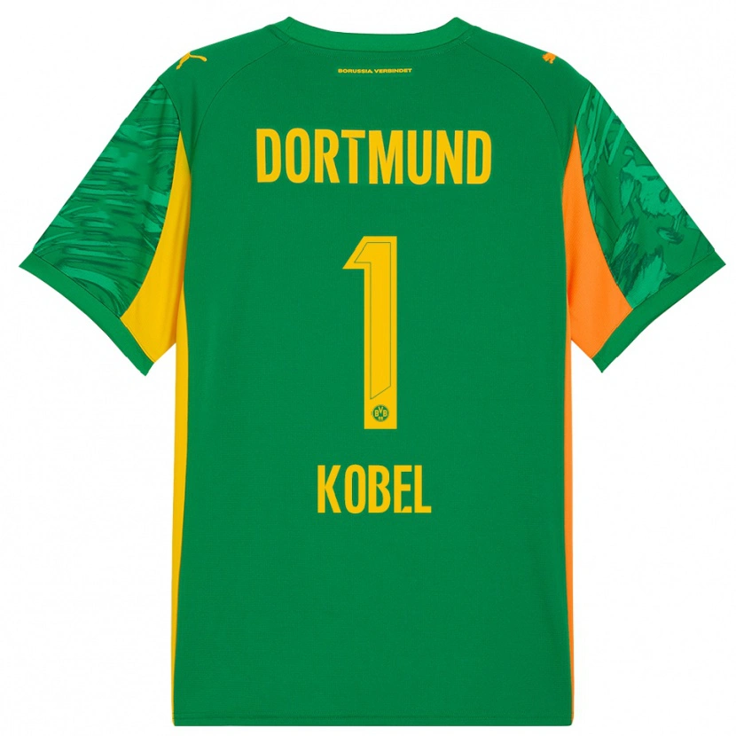 Danxen Damen Gregor Kobel #1 Trikot Grün Orange Torwarttrikot 2025/26 Schweiz