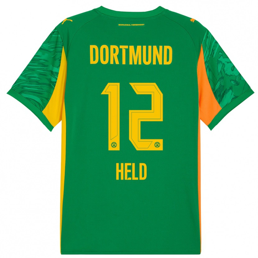 Danxen Damen Aaron Held #12 Trikot Grün Orange Torwarttrikot 2025/26 Schweiz