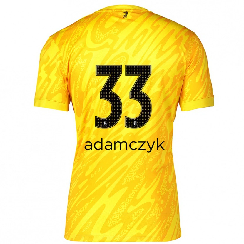 Danxen Damen Rebecca Adamczyk #33 Trikot Gelb Schwarz Torwarttrikot 2025/26 Schweiz