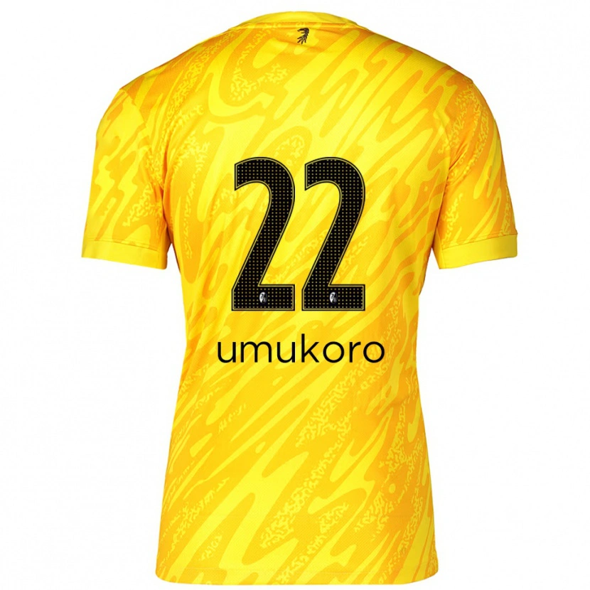 Danxen Damen Jayden Umukoro #22 Trikot Gelb Schwarz Torwarttrikot 2025/26 Schweiz