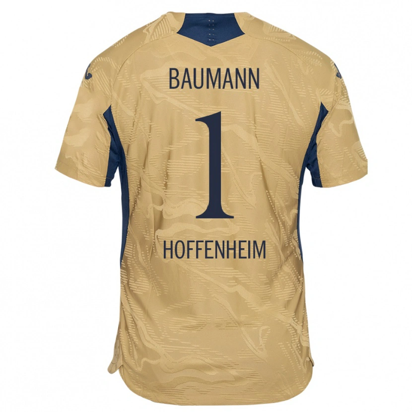 Danxen Damen Oliver Baumann #1 Trikot Hellbraun Schwarz Torwarttrikot 2025/26 Schweiz