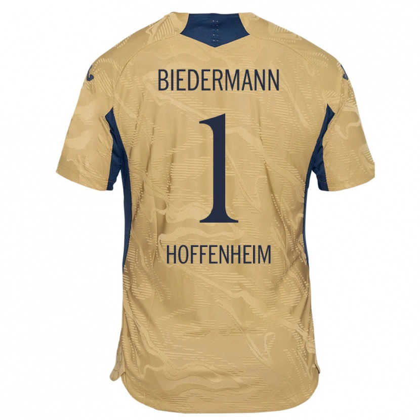 Danxen Damen Nico Biedermann #1 Trikot Hellbraun Schwarz Torwarttrikot 2025/26 Schweiz