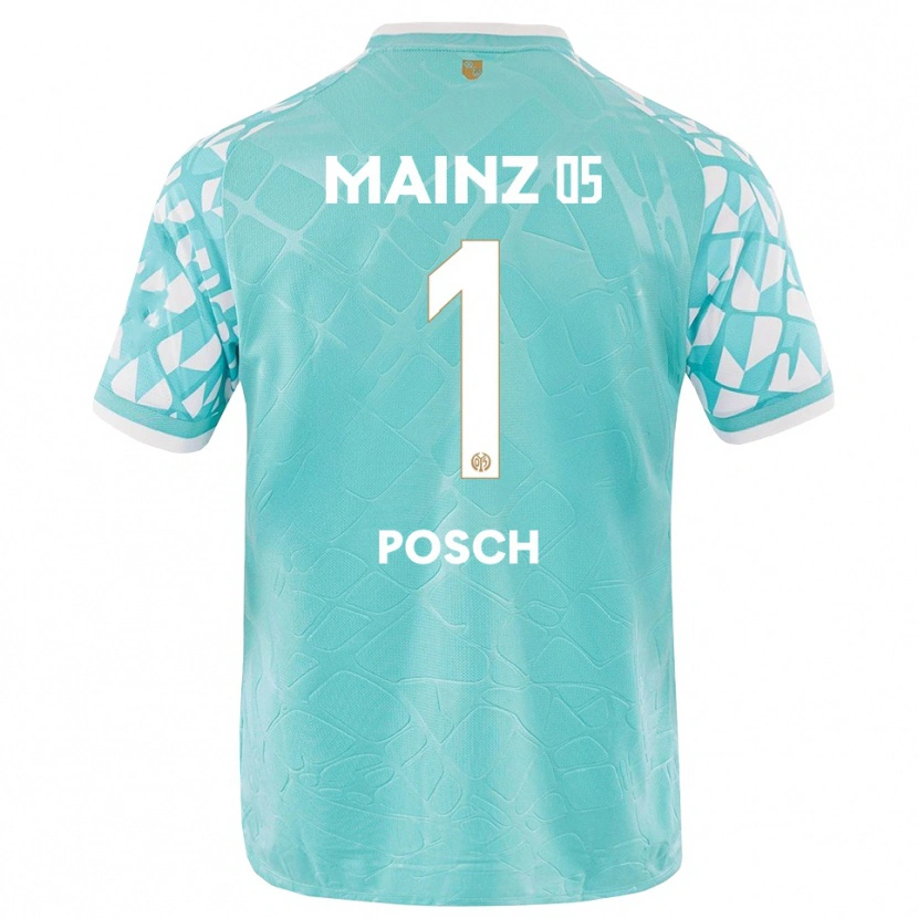 Danxen Damen Daniel Posch #1 Trikot Türkis Weiß Torwarttrikot 2025/26 Schweiz