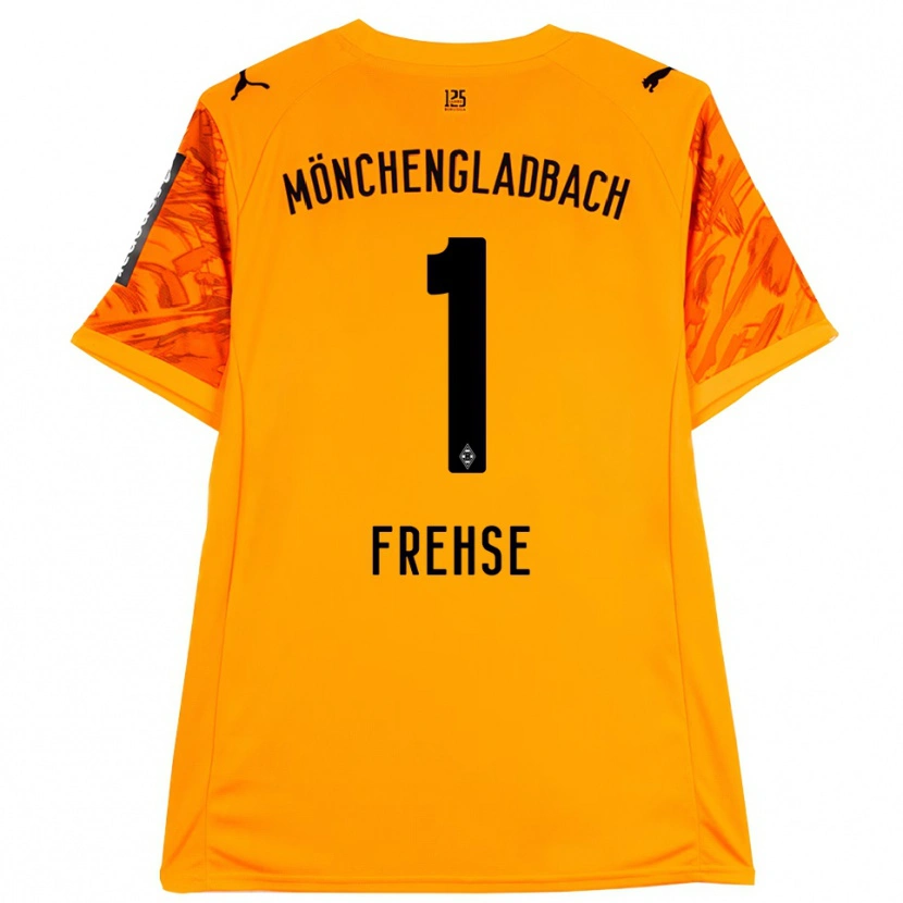 Danxen Damen Jil Frehse #1 Trikot Orange Gelb Schwarz Torwarttrikot 2025/26 Schweiz