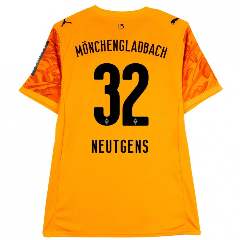 Danxen Damen Maximilian Neutgens #32 Trikot Orange Gelb Schwarz Torwarttrikot 2025/26 Schweiz