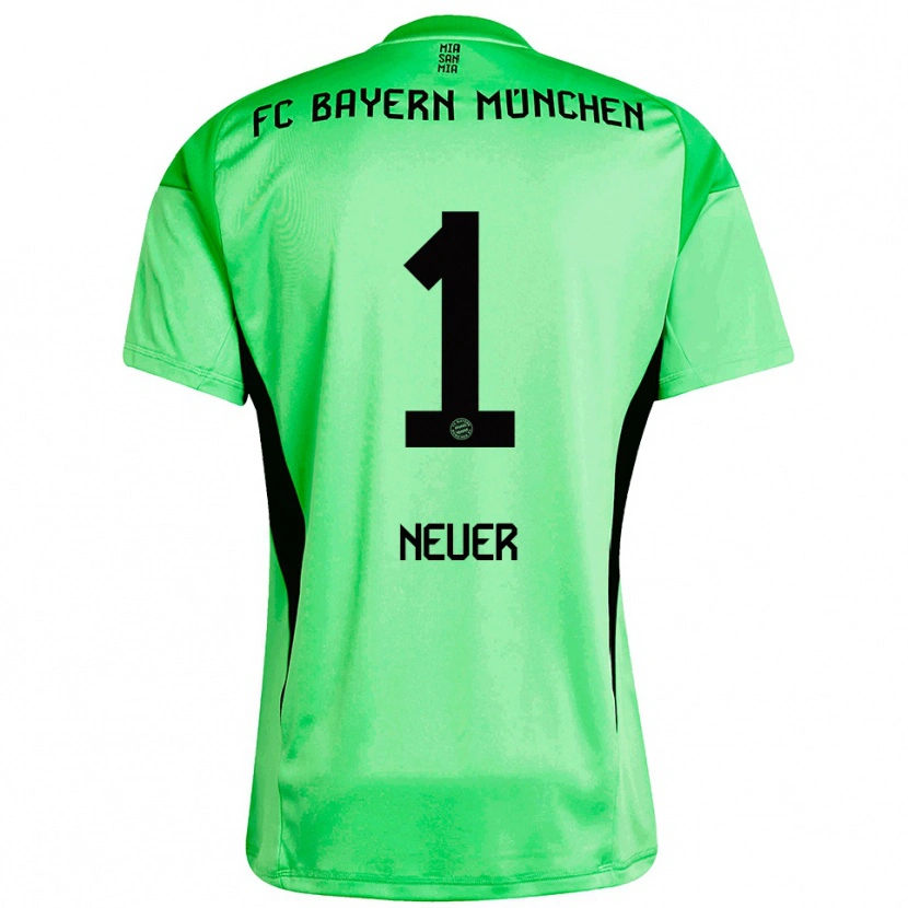 Danxen Damen Manuel Neuer #1 Trikot Mittel Frühlingsgrün Torwarttrikot 2025/26 Schweiz