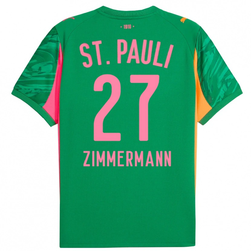 Danxen Damen Tara Zimmermann #27 Trikot Grün Orange Pink Torwarttrikot 2025/26 Schweiz