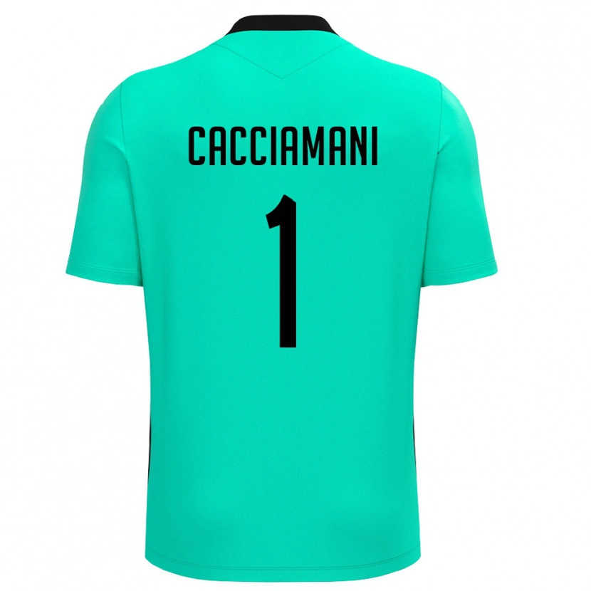 Danxen Damen Niccolò Cacciamani #1 Trikot Türkis Schwarz Torwarttrikot 2025/26 Schweiz
