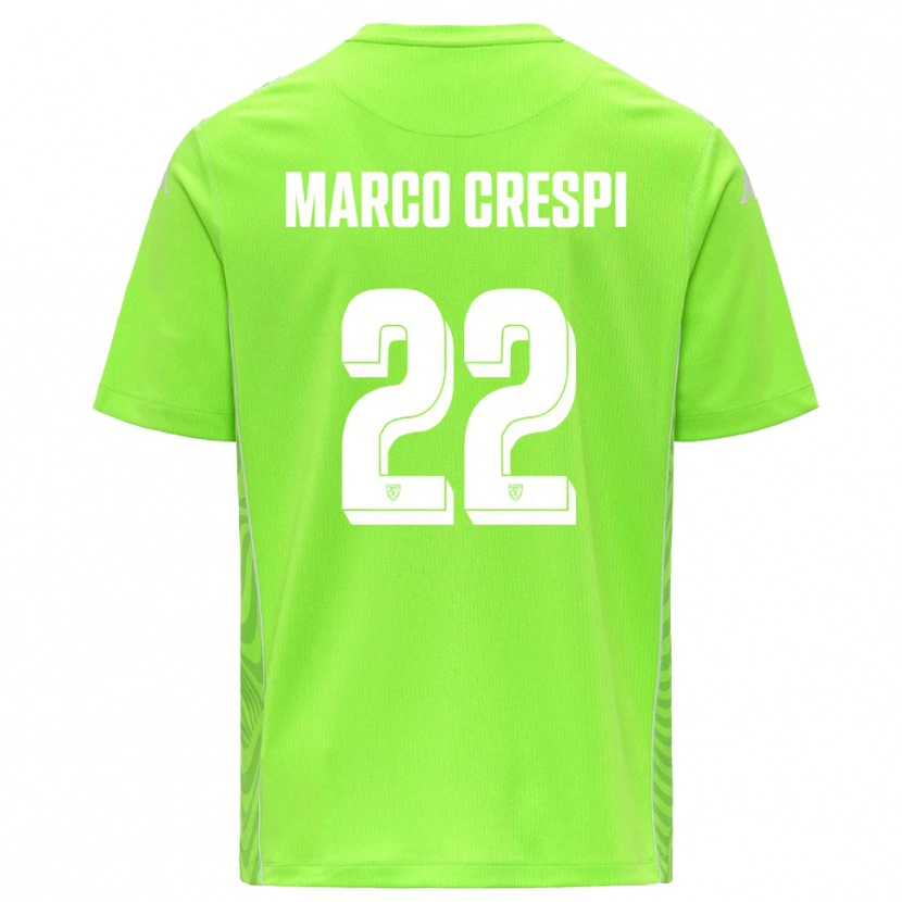 Danxen Damen Gian Marco Crespi #22 Trikot Rasen Grün Weiß Torwarttrikot 2025/26 Schweiz