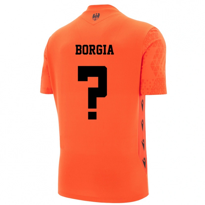 Danxen Damen Francesco Borgia #0 Trikot Dunkles Orange Schwarz Torwarttrikot 2025/26 Schweiz
