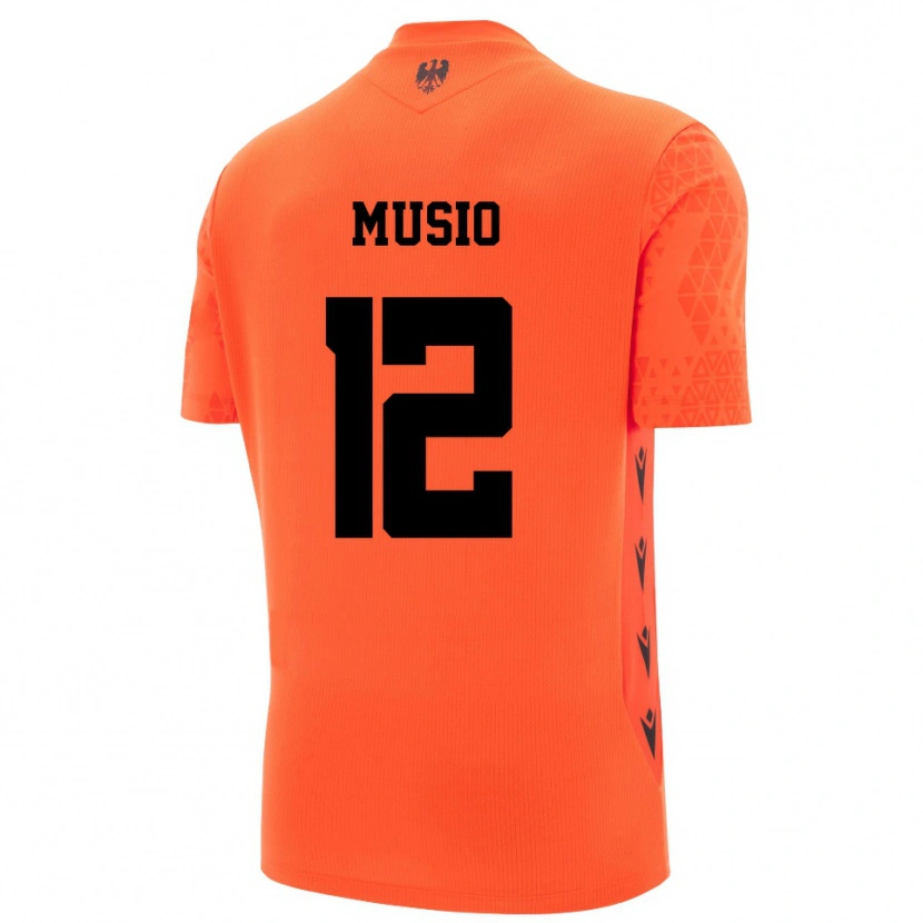 Danxen Damen Luca Musio #12 Trikot Dunkles Orange Schwarz Torwarttrikot 2025/26 Schweiz